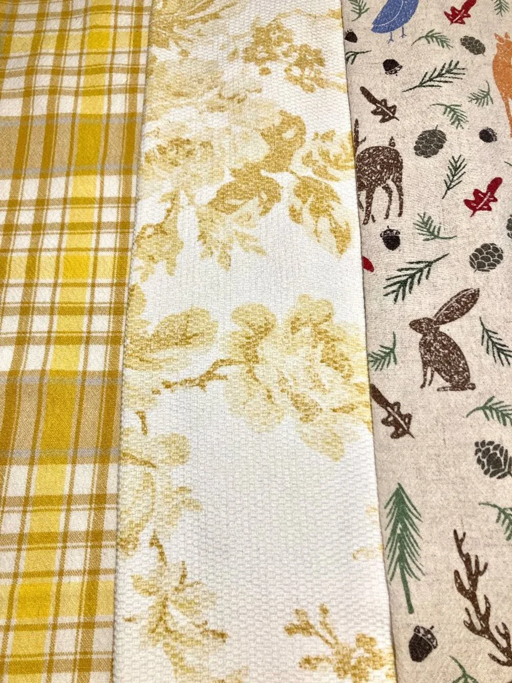 Trio of Cotton Dish Towels: 2 Ralph Lauren and 1 TAG